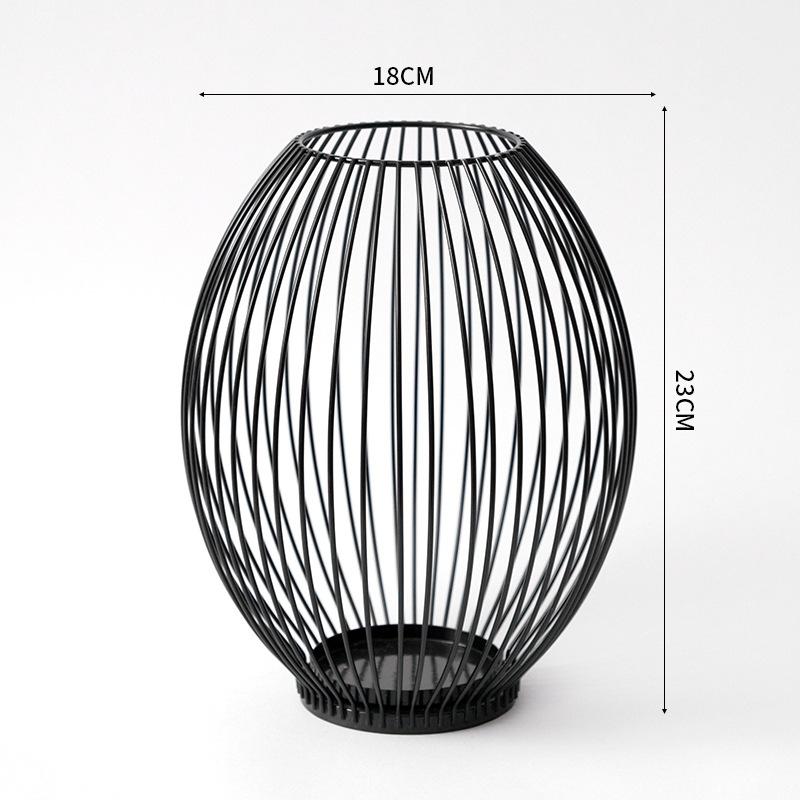 Household  Ironwork Handicrafts Living Room Candle Base Dining Table Decorative Candlestick