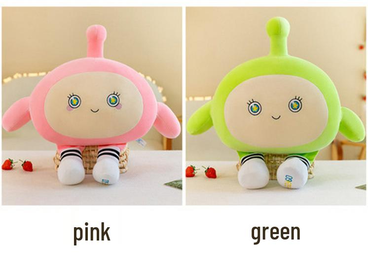 Large Cute Egg Boy Plush Toy Pillow - Black Egg Cloth Doll for Children's Day