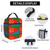 Eritrea Flag Lunch Bag  Fashion Lunch Box Outdoor Picnic Portable Thermal Lunch Bags For Women Oxford Graphic Cooler Bag