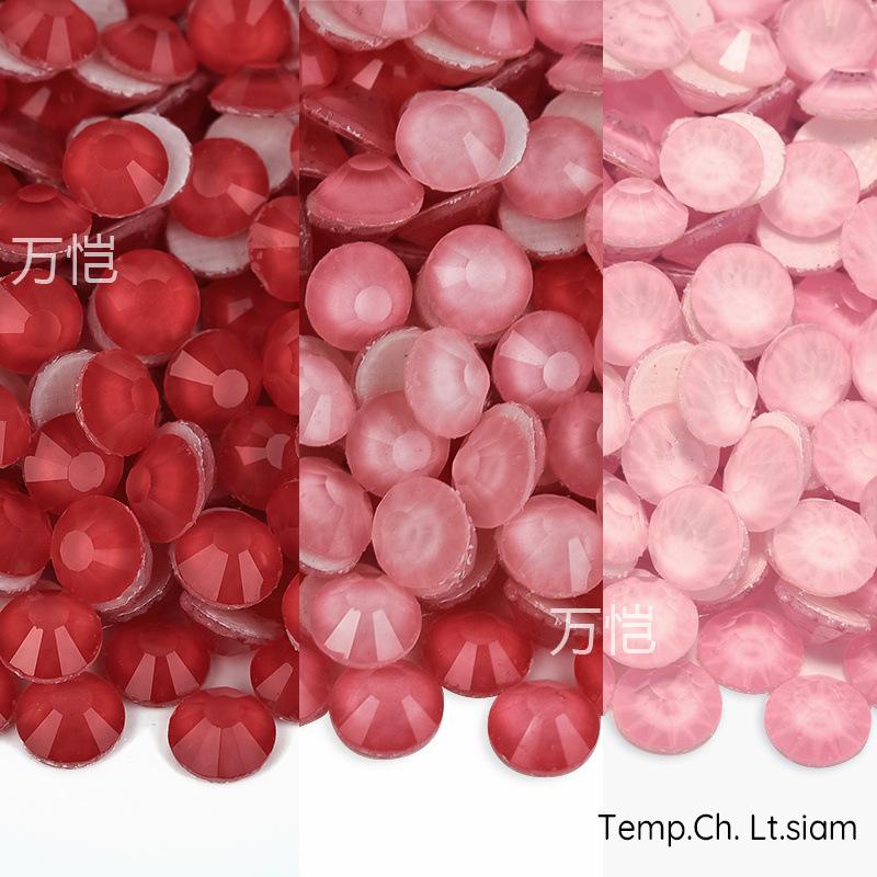 Imitation Glass Hot Diamond Rhinestone, Hot Melt Adhesive Bottom Protein Porcelain White Diy Crystal Beauty Clothing Accessories
