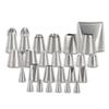 304 Stainless Steel One-Piece Molded Baking Tips for Large, Medium & Small Cakes Cookies and Cream Puffs