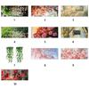 Kreativer Mehrfarbiger Fenster-Statischer Aufkleber Rose Lilie Grüne Blätter Glasaufkleber Lebhafte Blume PVC Elektrostatische Folie Zuhause