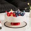 Crown Design Fruit Serving Plate Large Capacity Snack Plate Fruit Bowl  with Fork  Coffee Table