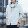 Jacket Men Spring and Autumn Couple Jacket Men Handsome Casual Hooded Tooling Jacket Men