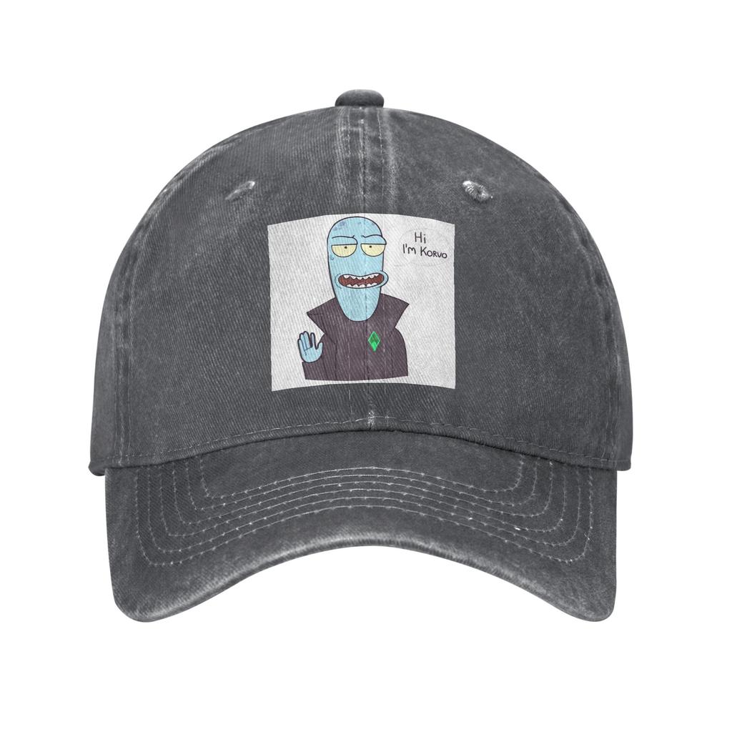 Cartoon Solar Opposites Funny Korvo Denim Fabric Cap Casual Baseball Caps Adjustable Hat Summer Unisex Baseball Hats