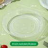 Jinyuanyuan 10-Inch Round Disposable Plastic Plates