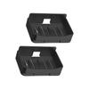 652F 2pcs Bathroom Wall Mounted Soap Dish Double Deck Drainage Soap Tray Nodrill