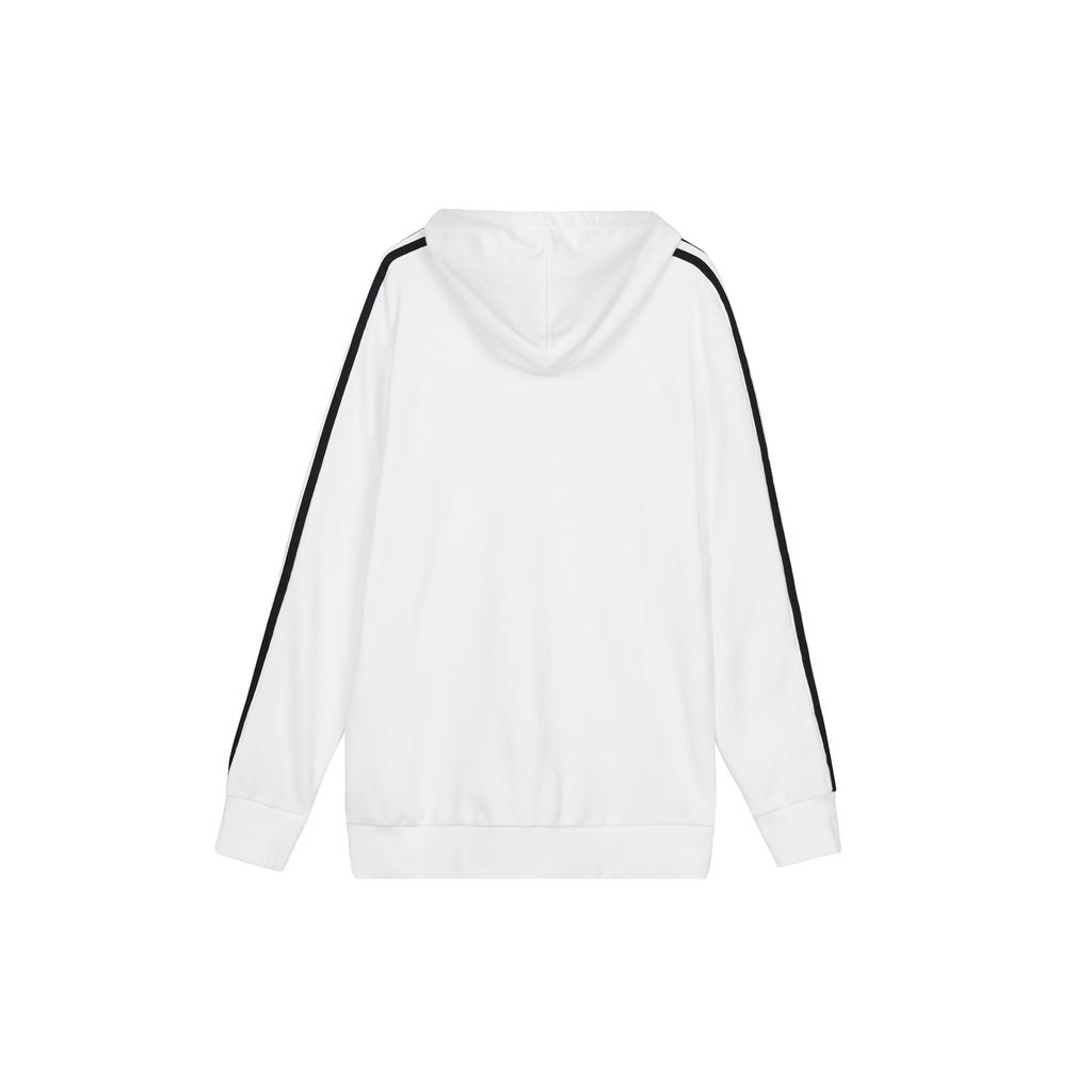 Adidas Neo Casual Sport Hoodie with Side Stripes Men Tops White H53023