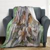 Lily of the Valley Soft Blanket Four Seasons Warm Lightweight Flannel Blanket Holiday Gift Blanket
