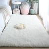 Extragroßer flauschiger Hochflor-Teppich für Wohnzimmer, Schlafzimmer, Flur, Fußmatte, weicher felliger Teppich, Dekor für Jugendzimmer