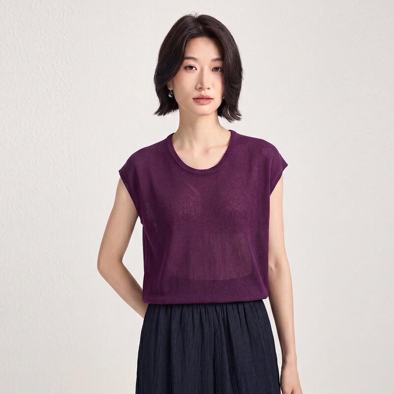 Northern Deer Women s Tencel Washi Yarn U-Neck Knit T-Shirt XL