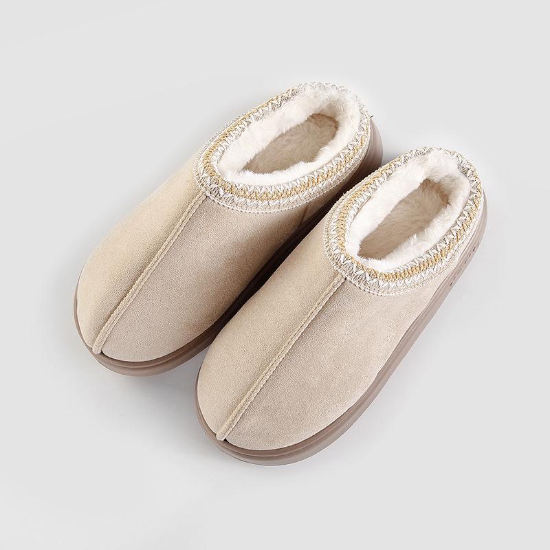 Fashion Platform Fluffy Slippers WomenHouse Fashion Plush Winter Shoes Ladies Home Elegant Casual Footwear Large Size slipper