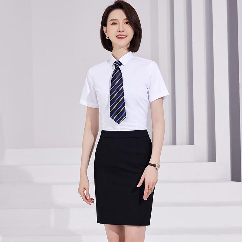Teloman 100% Cotton Unisex Wrinkle-Free Short Sleeve Business Shirt