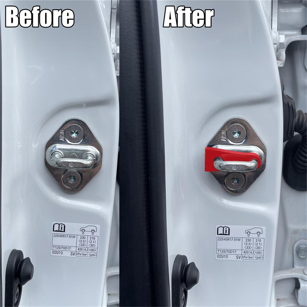 Bildørlås Lyddemper Demper Buffer For Toyota Camry Corolla RAV4 Prius Land Cruiser Prado Raslende Stille Støy Døv