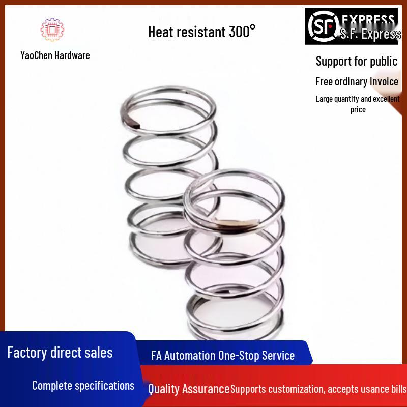 Heat-Resistant Compression Spring YWLH Series: Sizes D4-D16, Lengths L10-L40
