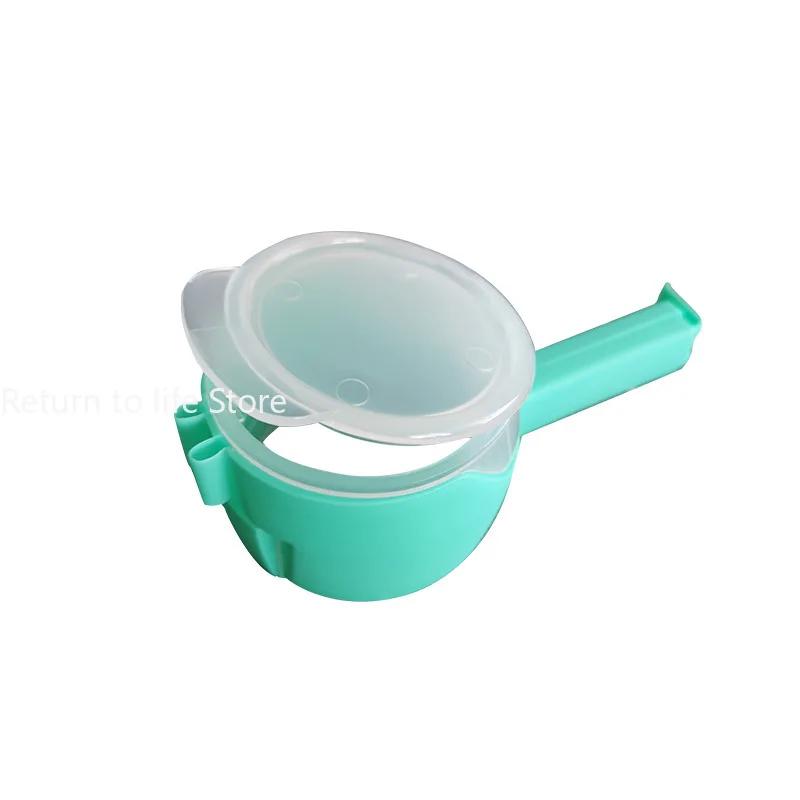 Food Preserving Bag Closure Clip Oat Dispense Spout Snack Bag Clip Moisture Seal Clip Fresh Keeping Sealer Clamp Kitchen Gadget