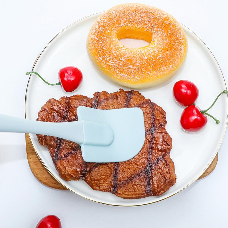 3Pcs Non-Stick Silicone Cream Scraper Bread Cake Butter Spatula Mixer Oil Brush With Pp Handle Cake Spatula Kitchen Baking Tool