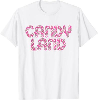 Koszulka z logo Candy Land w stylu retro z lat 90.