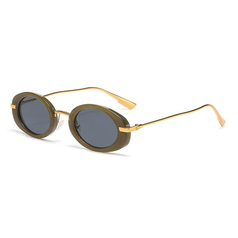 New Cat Eye Sunglasses Women Metal Small Frame UV400 Protection Stylish Eyewear for Outdoor Driving Fashion Oculos De Sol
