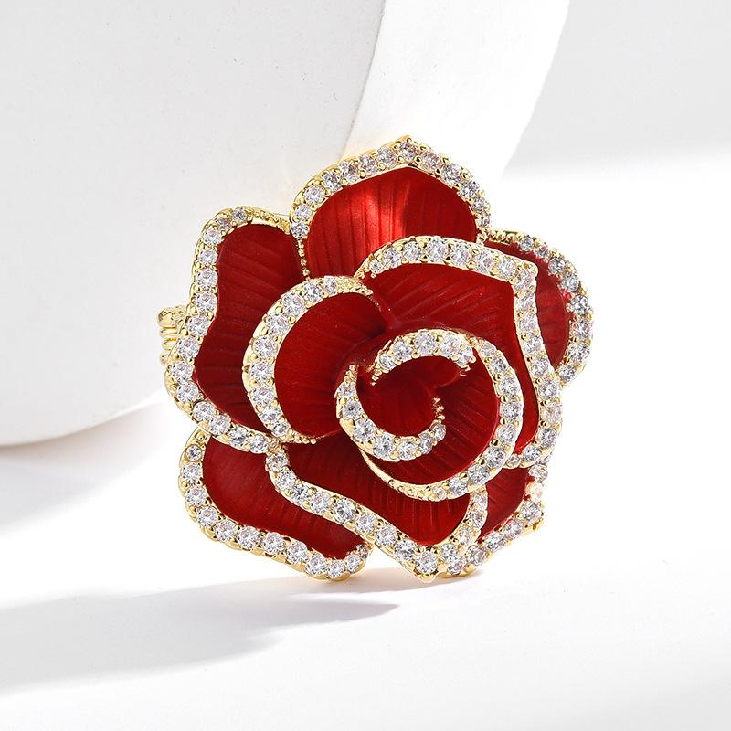Senior Brooches Flower Leaf Brooch Pins for Women Suit Pendant Fashion Brooches Jewelry