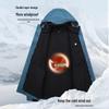 SHANSHAN Men's 3-in-1 Winter Windproof Detachable Jacket