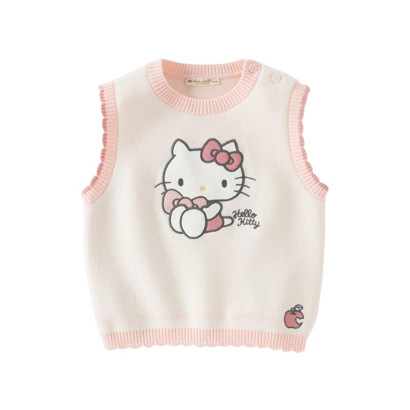 DAVE & BELLA Hello Kitty Girls  Knitted Vest 140cm розовый