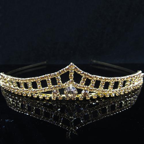 Prinsesse Dronning Krondiadem Barokk Brude Tiaraer Og Kroner Pannebånd Hårtilbehør Bryllup Brude Crystal Hodepynt