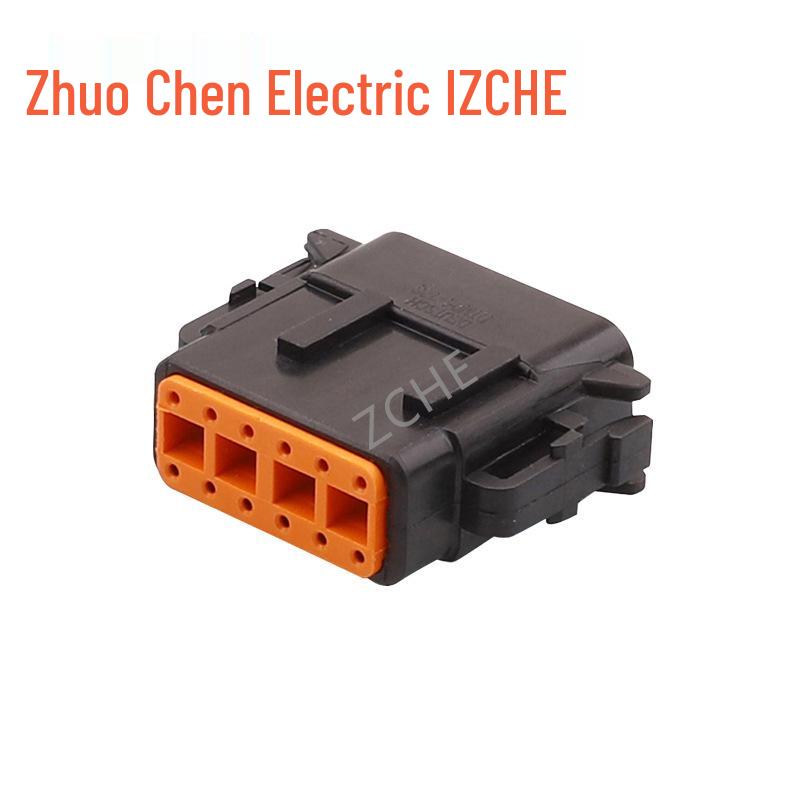 Automotive Connector DTM Plug & Wiring Harness, Male & Female, 12 Holes, 12 Cores