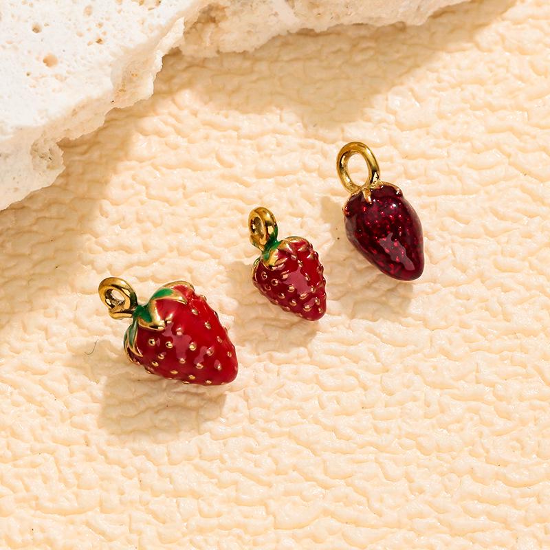 Korean Cute Street-Style Strawberry Jewelry Accessories