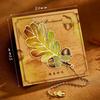 Chinese Style Metal Bookmark Vintage Leaf Design Book Marker Reading Accessories For Students Book Lovers Gift Stationery
