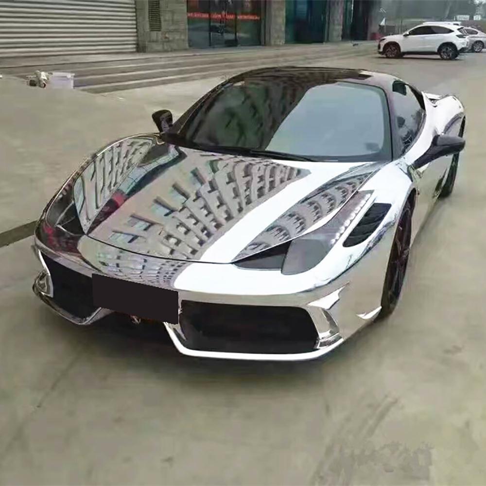 152*10/20cm Car Stickers Chrome Glossy Mirror Vinyl Films For Vehicle Laptop Computer Motorcycle Bicycle Cover Auto Accessories