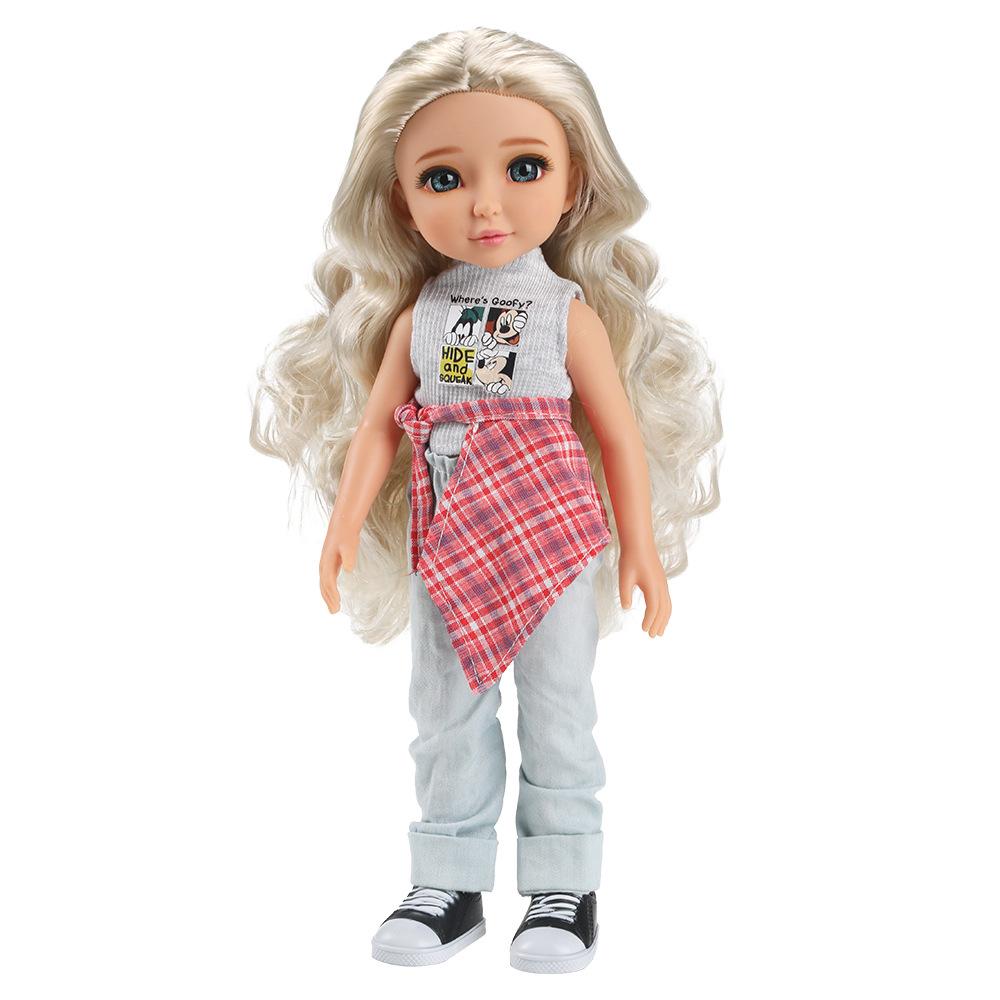 New 12 Inch Bjd Girl Doll With Blue Eyes, Black Hair, Yellow Hair, Brown Hair Girl Doll Gift