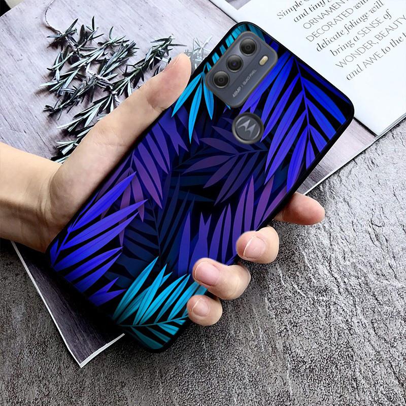 Tropical Leaf Palm Leaves Phone Case For Moto G84 G23 G24 G31 G32 G41 G51 G52 G53 G54 G71 G82 G42 G62 G200 G Play G Stylus