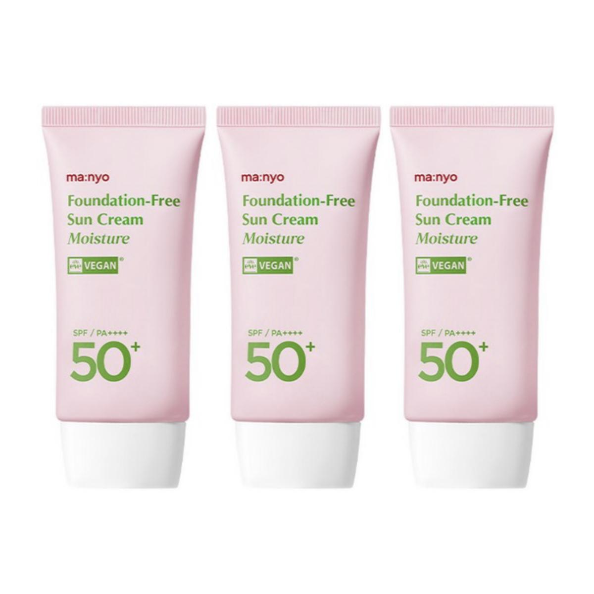 

[MANYO FACTORY] Foundation-Free Sun Cream Moisture SPF50+ 50ml 50ml X 3PCS