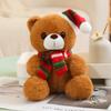 Lovely Cartoon Christmas Scarf Bear Penguin Soft Stuffed Elk Teddy Bear Doll Plush Toy Decoration Girl Boy Kids Christmas Gift