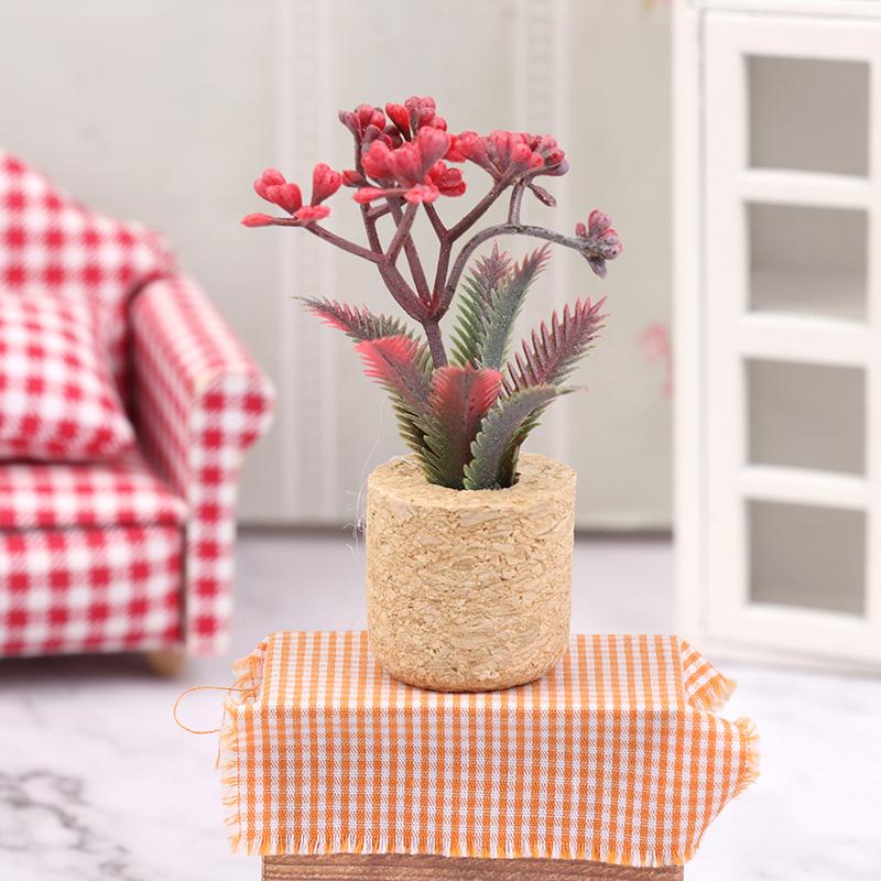 

1/12 Кукольный домик Симуляция Цветы Растения В горшках Модель Кукла Дом Миниатюрный Цветочный Декор Игрушка Микро Ландшафт Садовые Растения Украшение A3