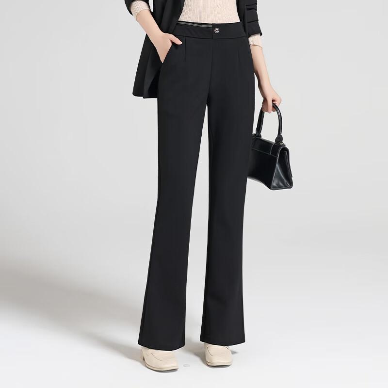 Women's High-Waist Flared Suit Pants
