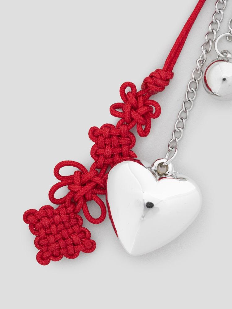 8SECONDS × HUNTR/X Norigae Knot Keyring – Red