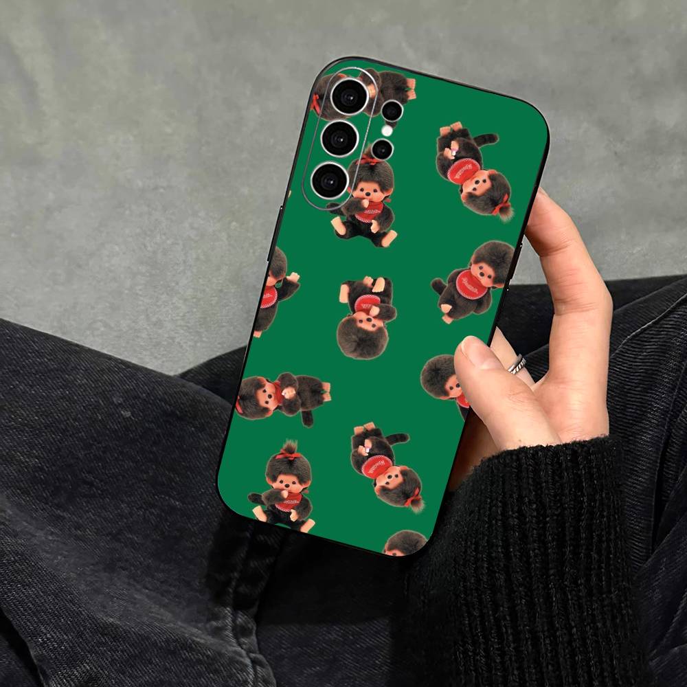 

Cute M-monchhichis Phone Case For Samsung S25,S24,S21,S22,S23,S30,Ultra,S20,Plus,Fe,Note,10,9,5G Black Cover Samsung S20ULTRA5G