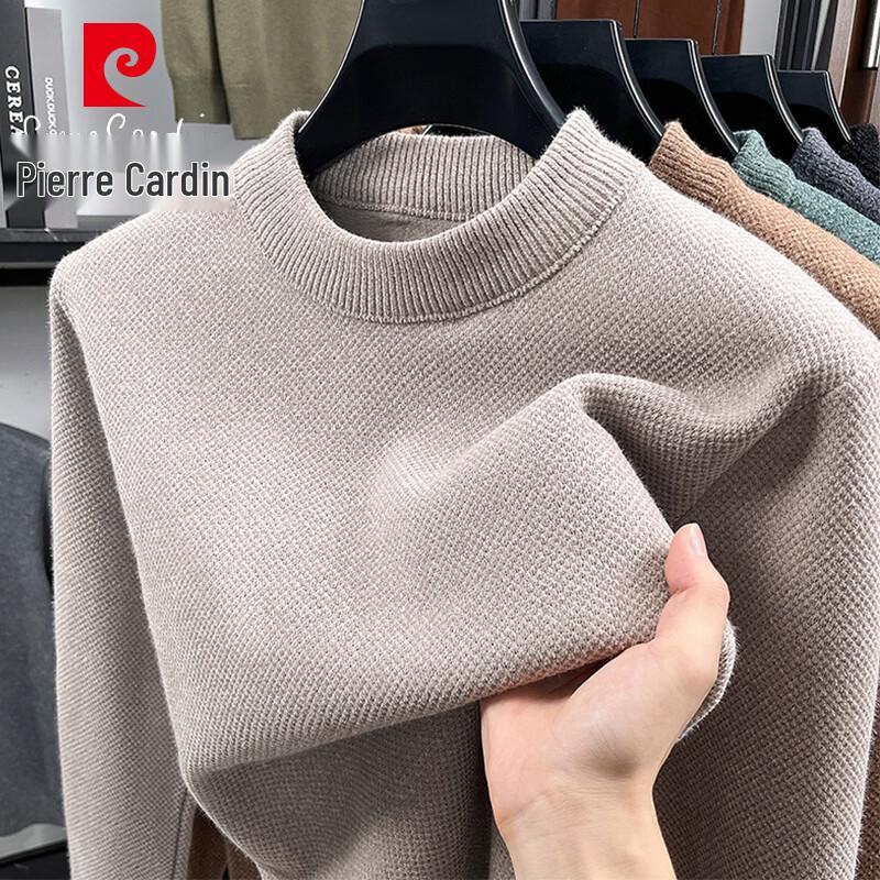 Pierre Cardin Men's Thickened Mock Neck Pullover Sweater