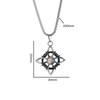 Eco Friendly Zircon Witch Knot Pendant Necklace Unique Fashion Jewelry For Women Stylish Accessory