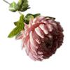 5pcs Artificial Chrysanthemum Flower Branch Faux Silk Pineapple Chrysanthemum with Long Stem for Wedding Floral Arrangement