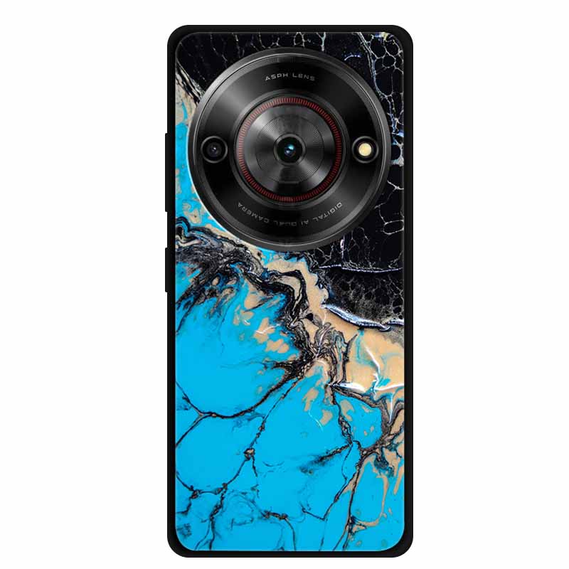 For ZTE Blade A75 5G Case Luxury Marble Silicone Soft Phone Cover for ZTE Blade A75 5G Protective TPU Back Shell Coque Capa A 75