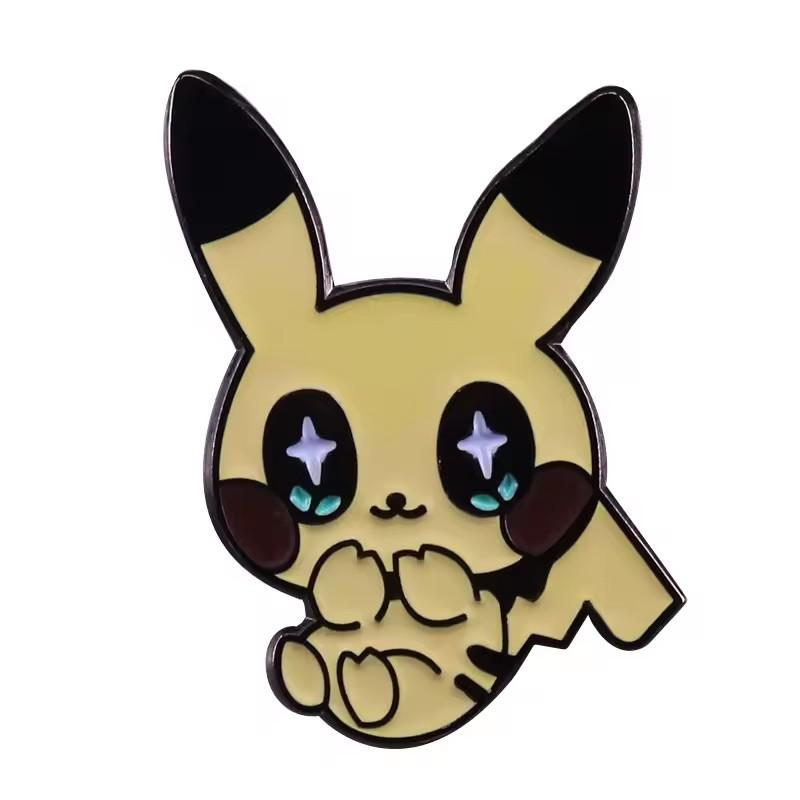 Japanese Anime Pokemon Enamel Pin Lapel Pins for Backpack Brooches On Clothes Briefcase Badges Metal Jewelry Accessories
