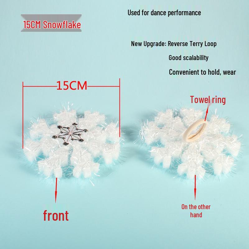 3D Foam Snowflake Dance Props & Christmas Hanging Ornaments