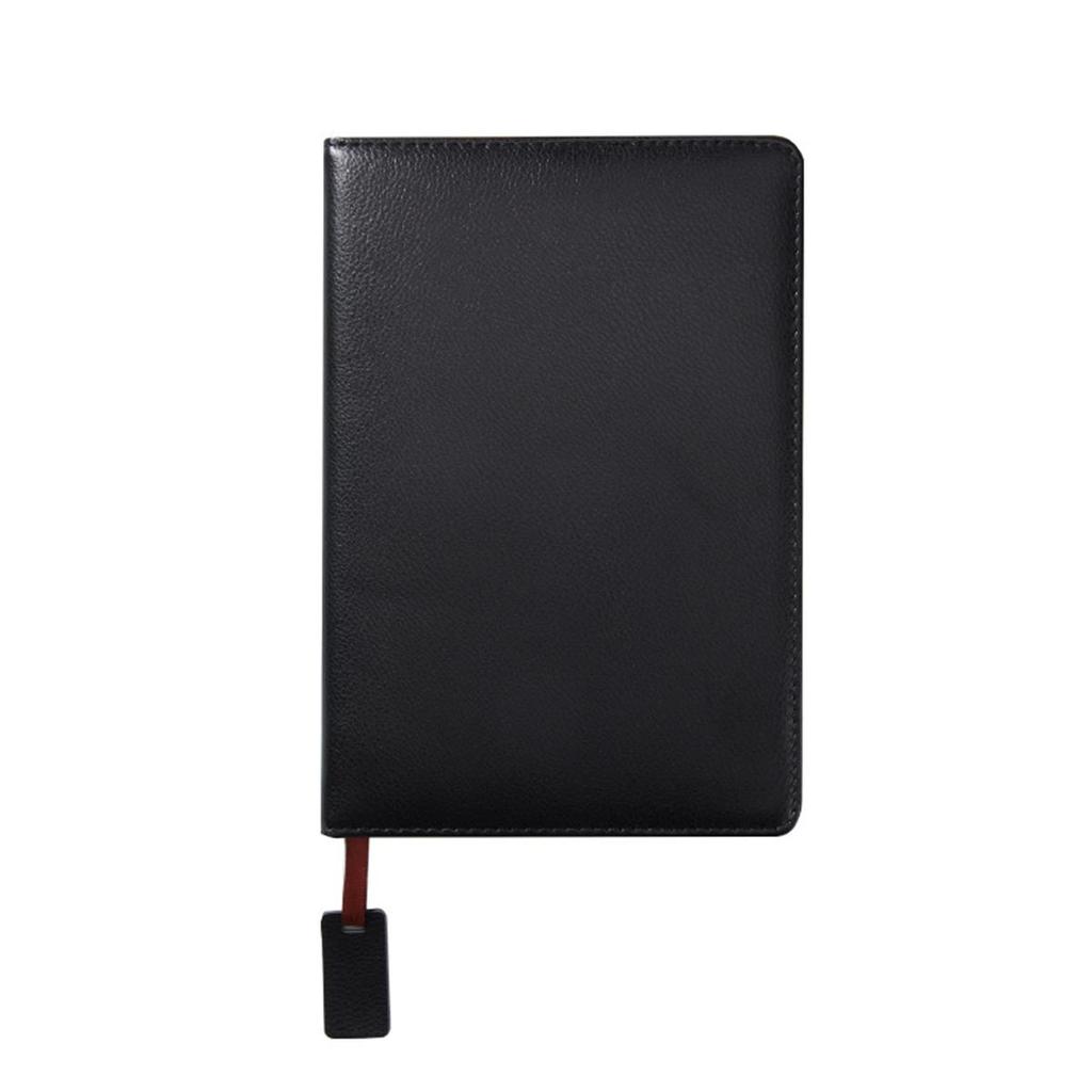 A5 genuine leather notebook, business meeting record book, student diary, notepad, handbook, 100 sheets 200 pages