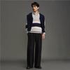 GIORDANO CONCEPTS Men's Color-block Stripe Half-Zip Knit Sweater