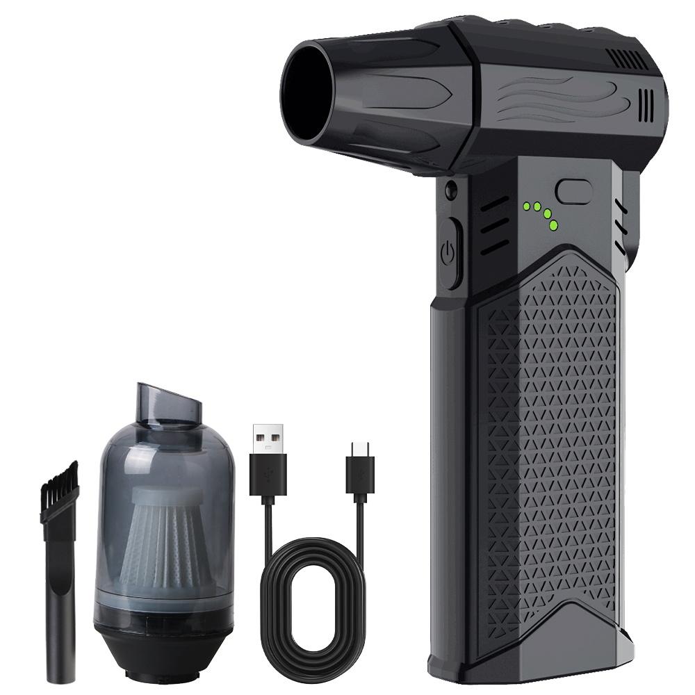 

Turbo Jet Fan Blowing Snow B006 3 Outlet Nozzles Car Accessories Portable Type-C Charging 400000RPM Cleaning Blower Tool Electric Air Duster 1 set