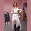UNIFREE Lace Strap A-Line Dress