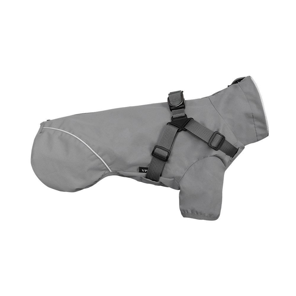Dog raincoat Small and medium-sized dog spring and summer integrated chest and back reflective poncho Pet supplies